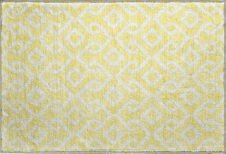 Piper Looms Mayfield Geometric AMF621 Yellow Machine Washable Area Rug Scatter Main Image