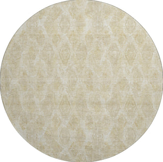 Piper Looms Mayfield Diamond AMF622 Beige Machine Washable Area Rug Round Main Image