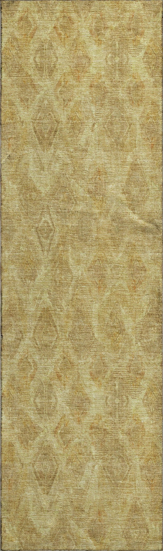 Piper Looms Mayfield Diamond AMF622 Gold Machine Washable Area Rug Runner Main Image