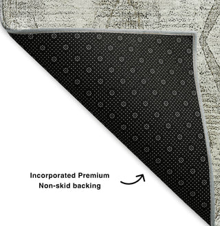 Piper Looms Mayfield Diamond AMF622 Silver Machine Washable Area Rug Backing Image