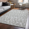 Piper Looms Mayfield Diamond AMF622 Silver Machine Washable Area Rug Lifestyle Image Feature