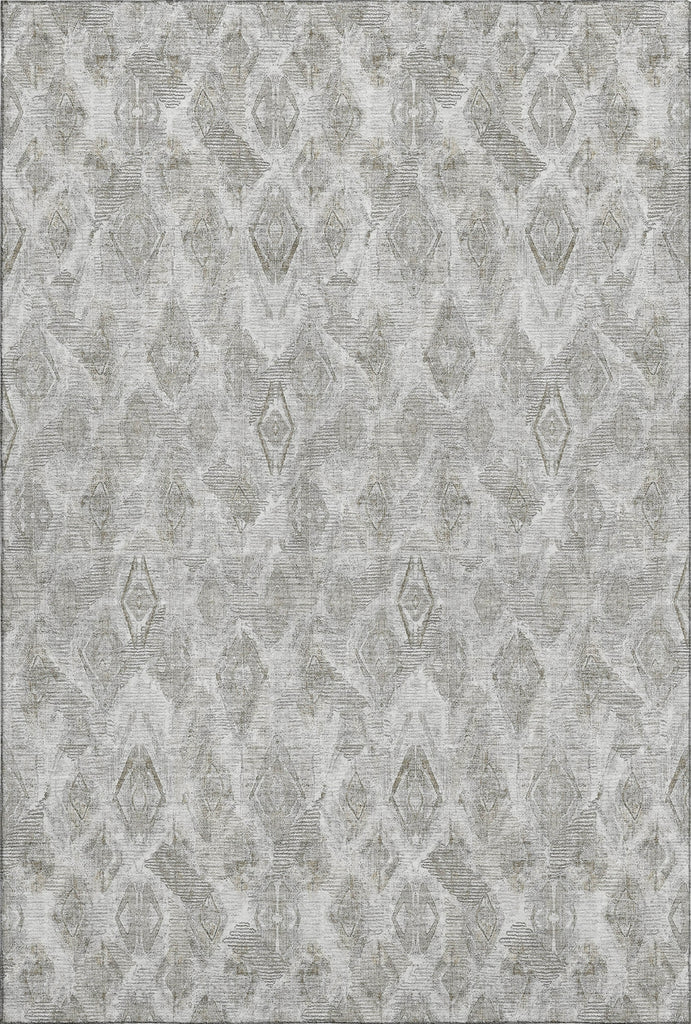 Piper Looms Mayfield Diamond AMF622 Silver Machine Washable Area Rug main image