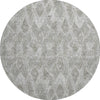 Piper Looms Mayfield Diamond AMF622 Silver Machine Washable Area Rug Round Main Image