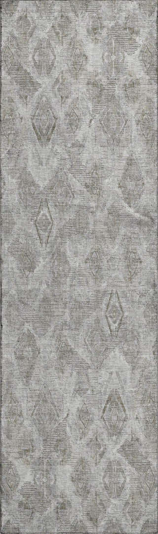 Piper Looms Mayfield Diamond AMF622 Silver Machine Washable Area Rug Runner Main Image