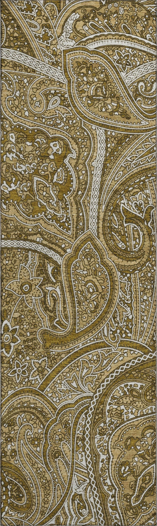 Piper Looms Mayfield Paisley AMF623 Brown Machine Washable Area Rug Runner Main Image