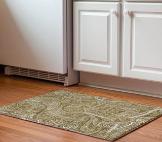 Piper Looms Mayfield Paisley AMF623 Brown Machine Washable Area Rug Scatter Lifestyle Image Feature