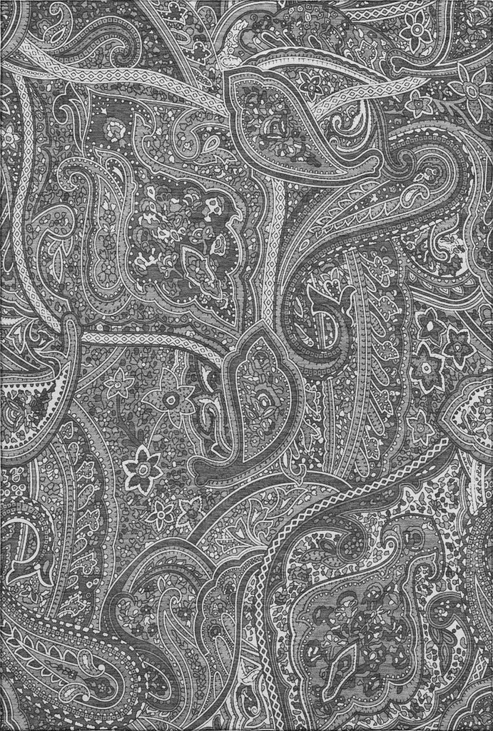Piper Looms Mayfield Paisley AMF623 Gray Machine Washable Area Rug main image
