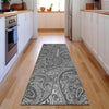 Piper Looms Mayfield Paisley AMF623 Gray Machine Washable Area Rug Runner Lifestyle Image Feature