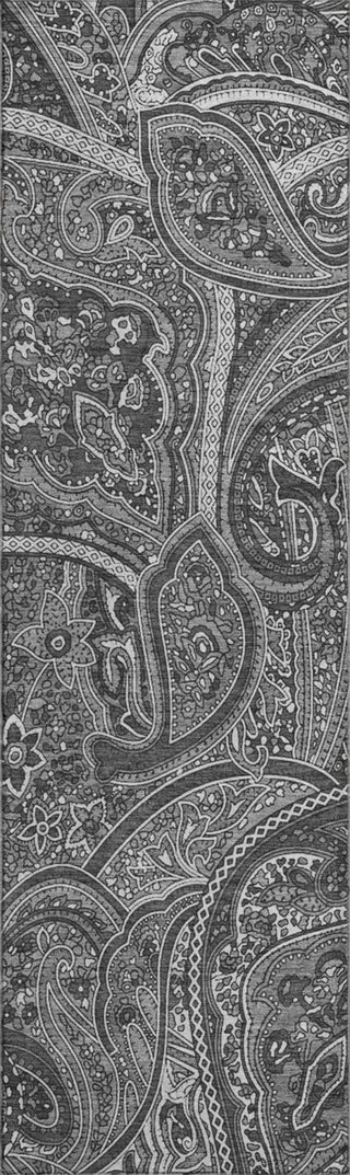 Piper Looms Mayfield Paisley AMF623 Gray Machine Washable Area Rug Runner Main Image