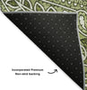 Piper Looms Mayfield Paisley AMF623 Green Machine Washable Area Rug Backing Image