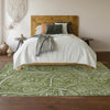 Piper Looms Mayfield Paisley AMF623 Green Machine Washable Area Rug Lifestyle Image Feature