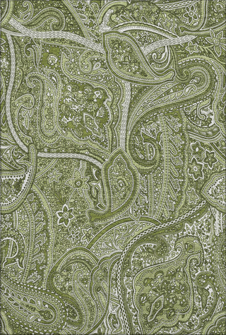 Piper Looms Mayfield Paisley AMF623 Green Machine Washable Area Rug main image