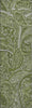 Piper Looms Mayfield Paisley AMF623 Green Machine Washable Area Rug Runner Main Image