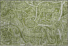 Piper Looms Mayfield Paisley AMF623 Green Machine Washable Area Rug Scatter Main Image