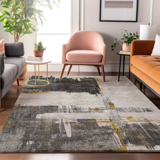 Piper Looms Mayfield Modern AMF624 Gray Machine Washable Area Rug Lifestyle Image Feature