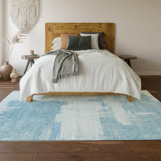 Piper Looms Mayfield Modern AMF624 Sky Machine Washable Area Rug Lifestyle Image Feature