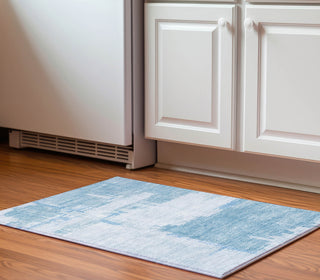 Piper Looms Mayfield Modern AMF624 Sky Machine Washable Area Rug Scatter Lifestyle Image Feature