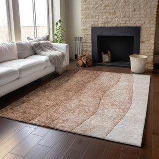 Piper Looms Mayfield Ombre AMF625 Brown Machine Washable Area Rug Lifestyle Image Feature