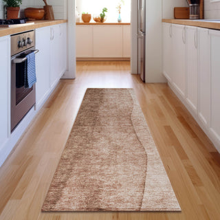 Piper Looms Mayfield Ombre AMF625 Brown Machine Washable Area Rug Runner Lifestyle Image Feature