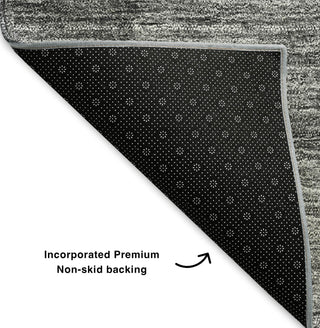 Piper Looms Mayfield Ombre AMF625 Gray Machine Washable Area Rug Backing Image
