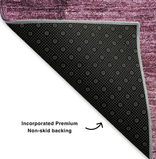 Piper Looms Mayfield Ombre AMF625 Merlot Machine Washable Area Rug Backing Image
