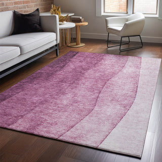 Piper Looms Mayfield Ombre AMF625 Merlot Machine Washable Area Rug Lifestyle Image Feature