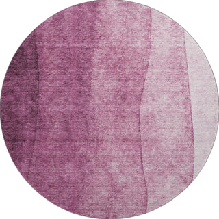 Piper Looms Mayfield Ombre AMF625 Merlot Machine Washable Area Rug Round Main Image