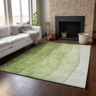 Piper Looms Mayfield Ombre AMF625 Olive Machine Washable Area Rug Lifestyle Image Feature