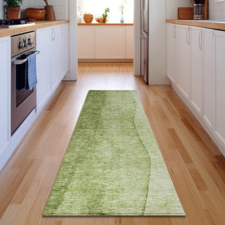 Piper Looms Mayfield Ombre AMF625 Olive Machine Washable Area Rug Runner Lifestyle Image Feature