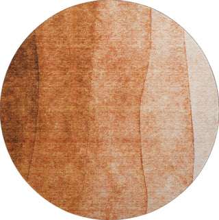 Piper Looms Mayfield Ombre AMF625 Paprika Machine Washable Area Rug Round Main Image
