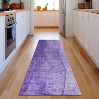Piper Looms Mayfield Ombre AMF625 Purple Machine Washable Area Rug Runner Lifestyle Image Feature