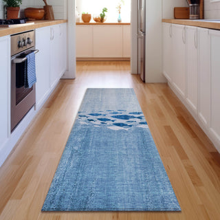 Piper Looms Mayfield Nautical AMF627 Blue Machine Washable Area Rug Runner Lifestyle Image Feature