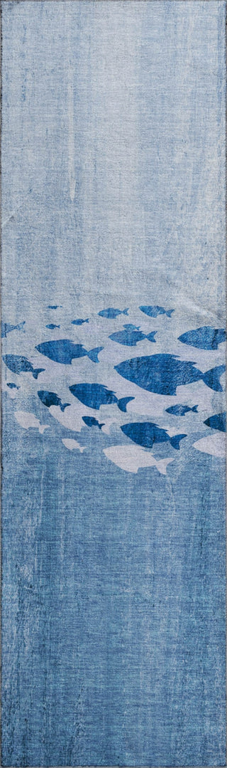 Piper Looms Mayfield Nautical AMF627 Blue Machine Washable Area Rug Runner Main Image