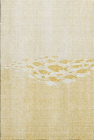 Piper Looms Mayfield Nautical AMF627 Gold Machine Washable Area Rug main image