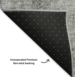 Piper Looms Mayfield Nautical AMF627 Gray Machine Washable Area Rug Backing Image