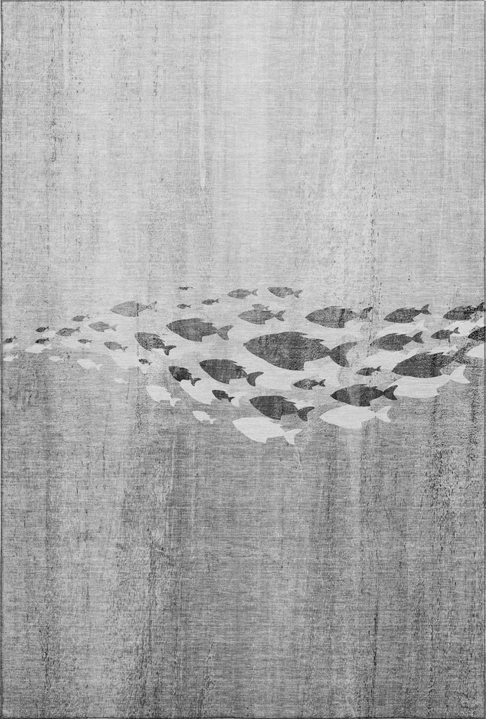 Piper Looms Mayfield Nautical AMF627 Gray Machine Washable Area Rug main image