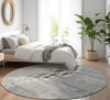 Piper Looms Mayfield Nautical AMF627 Gray Machine Washable Area Rug Round Lifestyle Image Feature
