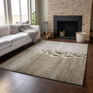 Piper Looms Mayfield Nautical AMF627 Taupe Machine Washable Area Rug Lifestyle Image Feature