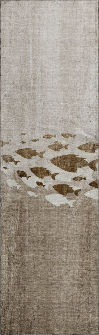 Piper Looms Mayfield Nautical AMF627 Taupe Machine Washable Area Rug Runner Main Image