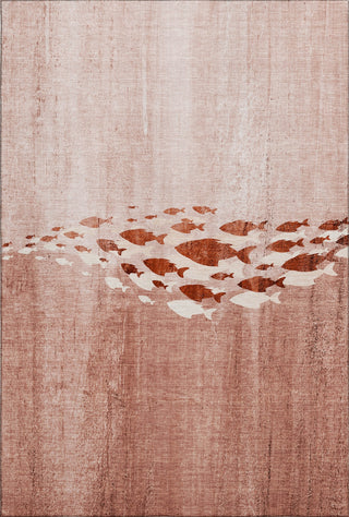 Piper Looms Mayfield Nautical AMF627 Terracotta Machine Washable Area Rug main image