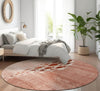 Piper Looms Mayfield Nautical AMF627 Terracotta Machine Washable Area Rug Round Lifestyle Image Feature