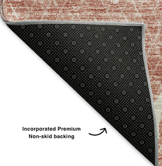 Piper Looms Mayfield Lines AMF628 Blush Machine Washable Area Rug Backing Image