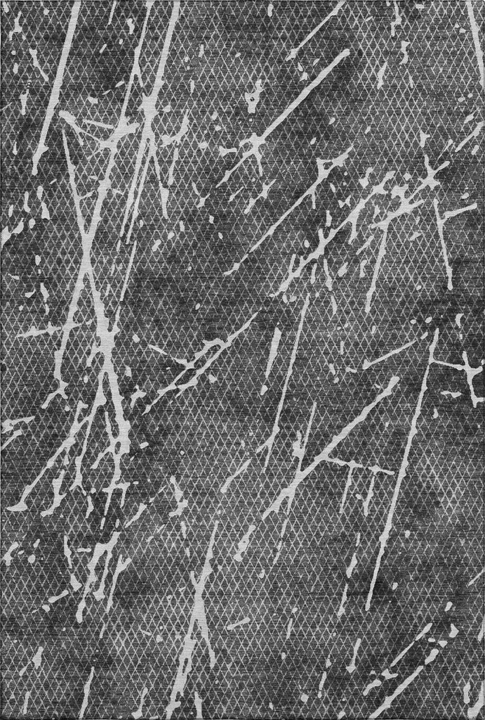 Piper Looms Mayfield Lines AMF628 Charcoal Machine Washable Area Rug main image