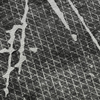 Piper Looms Mayfield Lines AMF628 Charcoal Machine Washable Area Rug Swatch Image