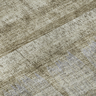 Piper Looms Mayfield Stripes AMF629 Taupe Machine Washable Area Rug Swatch Image