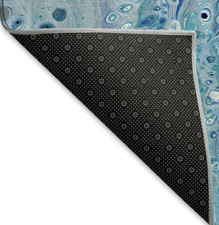 Piper Looms Mayfield Abstract AMF63 Shoreline Machine Washable Area Rug Backing Image