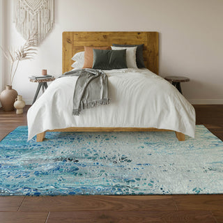 Piper Looms Mayfield Abstract AMF63 Shoreline Machine Washable Area Rug Lifestyle Image Feature