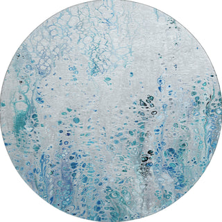 Piper Looms Mayfield Abstract AMF63 Shoreline Machine Washable Area Rug Round Main Image