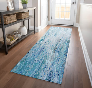 Piper Looms Mayfield Abstract AMF63 Shoreline Machine Washable Area Rug Runner Lifestyle Image Feature