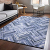 Piper Looms Mayfield Modern AMF630 Blue Machine Washable Area Rug Lifestyle Image Feature